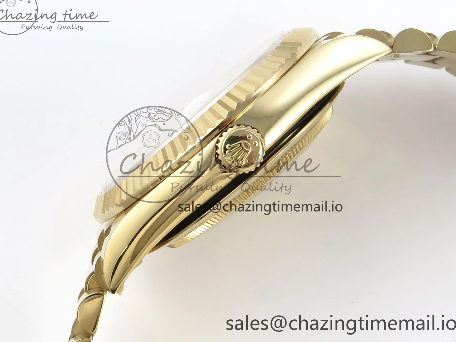 MiroTime 0325 Day Date 40 YG 228238 Noob 1:1 Best Edition Green Roman Dial on President Bracelet A2836 (Gain Weight) Youthful 796